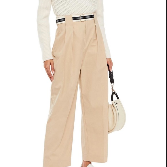 Sandro Wide leg beige cotton trouser - Picture 2 of 4